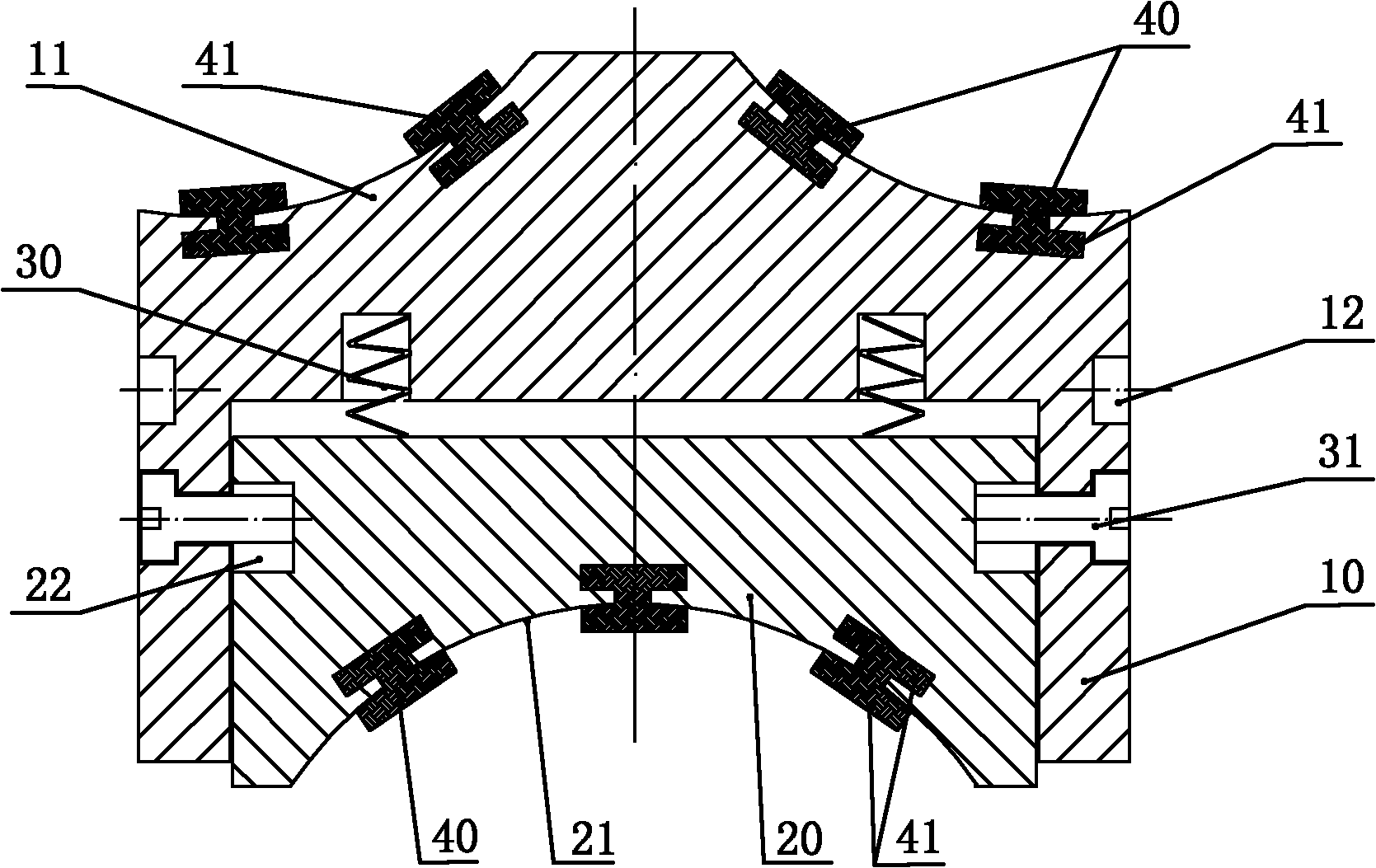 金属嵌件六角锁紧螺母_双向金属密封蝶阀的结构设计图_贯通金属嵌件密封