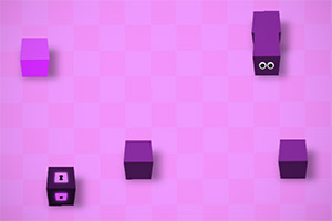 紫方块逃迷宫