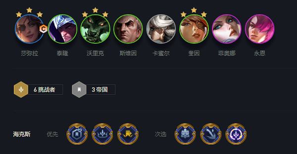 挑战者阵容_阵容挑战荣耀冠军_阵容挑战普通球员