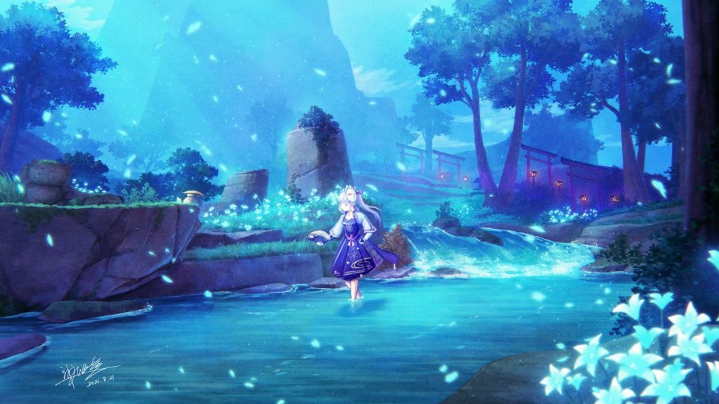 原神风景壁纸：探寻异世界的绝美摄影作品