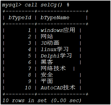 mysql调用存储过程_调用存储过程的对象是_调用存储过程的命令是